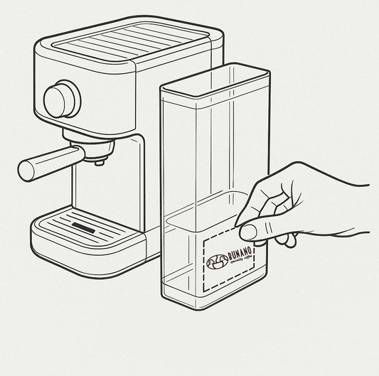 GANS coffee machine sticker